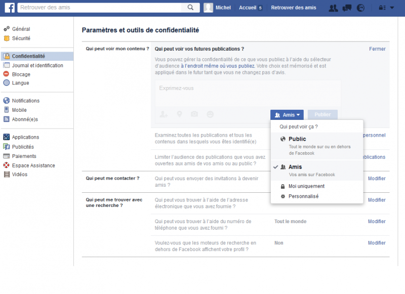 COMMENT PROTÉGER SON COMPTE FACEBOOK EN 3 ÉTAPES ? 2016-05-31%2014_51_22-Param%C3%A8tres%20et%20outils%20de%20confidentialit%C3%A9