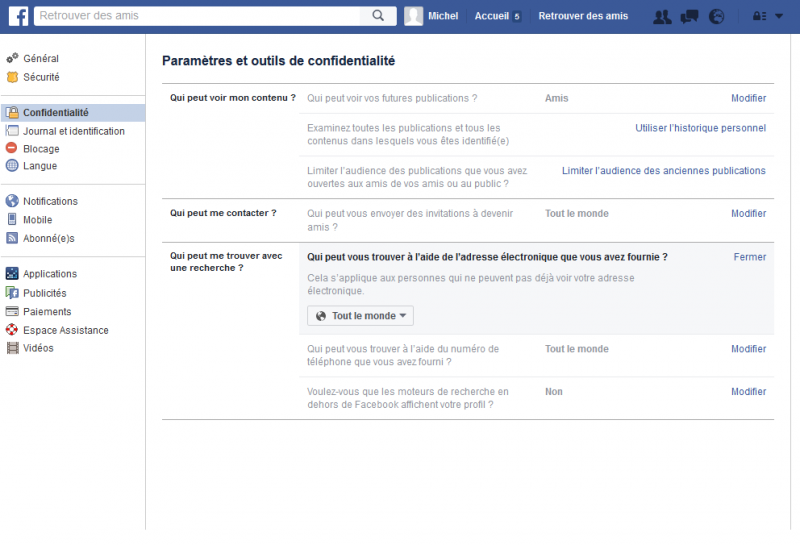 COMMENT PROTÉGER SON COMPTE FACEBOOK EN 3 ÉTAPES ? 2016-05-31%2015_15_39-Param%C3%A8tres%20et%20outils%20de%20confidentialit%C3%A9