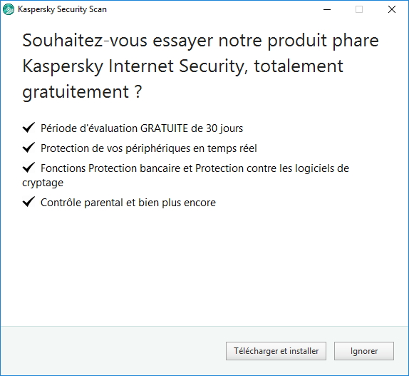 COMMENT DÉSINFECTER SON SYSTÈME AVEC KASPERSKY SECURITY SCAN ? Kaspersky%20Security%20Scan_2