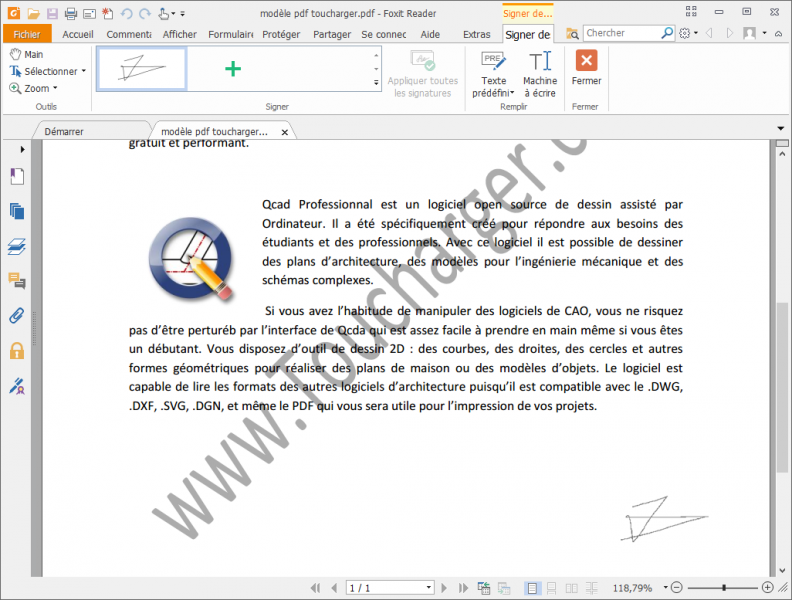 COMMENT AJOUTER UNE SIGNATURE DANS UN DOCUMENT PDF ? FoxitReader_2016-10-17_10-37-04