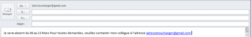 COMMENT CONFIGURER UN MESSAGE D'ABSENCE DANS OUTLOOK ? Etape%2001