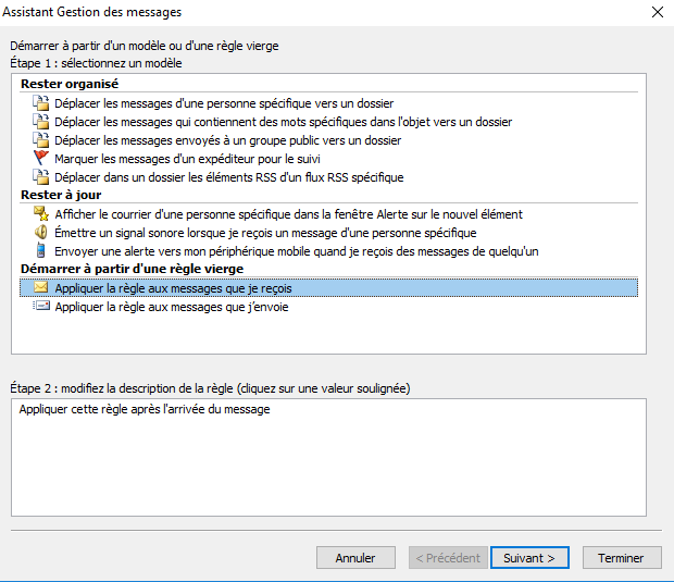 COMMENT CONFIGURER UN MESSAGE D'ABSENCE DANS OUTLOOK ? Etape%2002%20bis