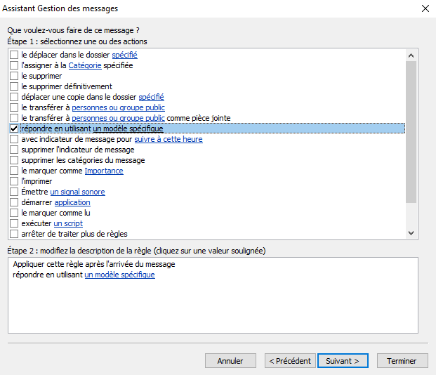 COMMENT CONFIGURER UN MESSAGE D'ABSENCE DANS OUTLOOK ? Etape%2003%20bis