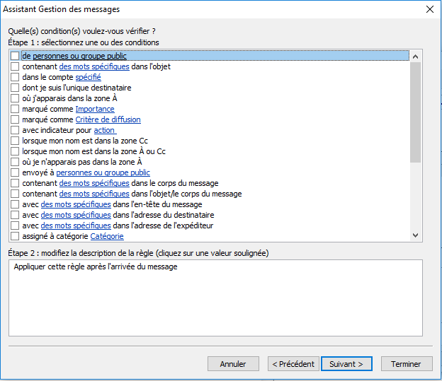 COMMENT CONFIGURER UN MESSAGE D'ABSENCE DANS OUTLOOK ? Etape%2003