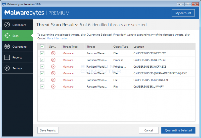 Malwarebytes WannaCryptor