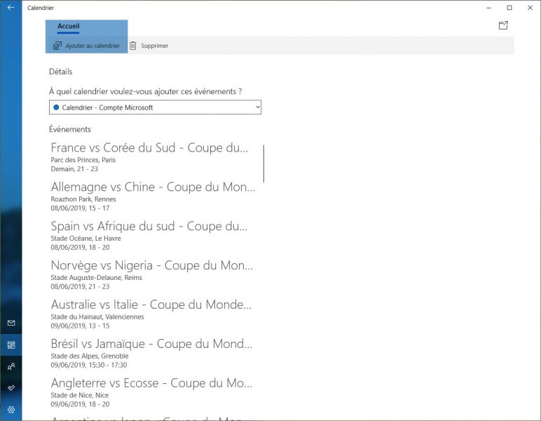 VOICI COMMENT AJOUTER LE CALENDRIER DE LA COUPE DU MONDE FÉMININE À SON AGENDA Calednrier