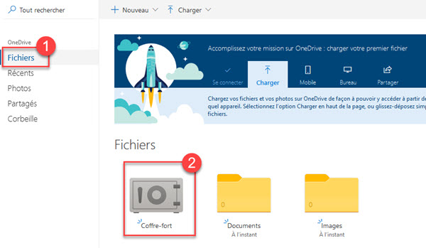 COMMENT CONFIGURER ET UTILISER LE COFFRE-FORT PERSONNEL DE ONEDRIVE ? Coffre-fort%20OneDrive-1